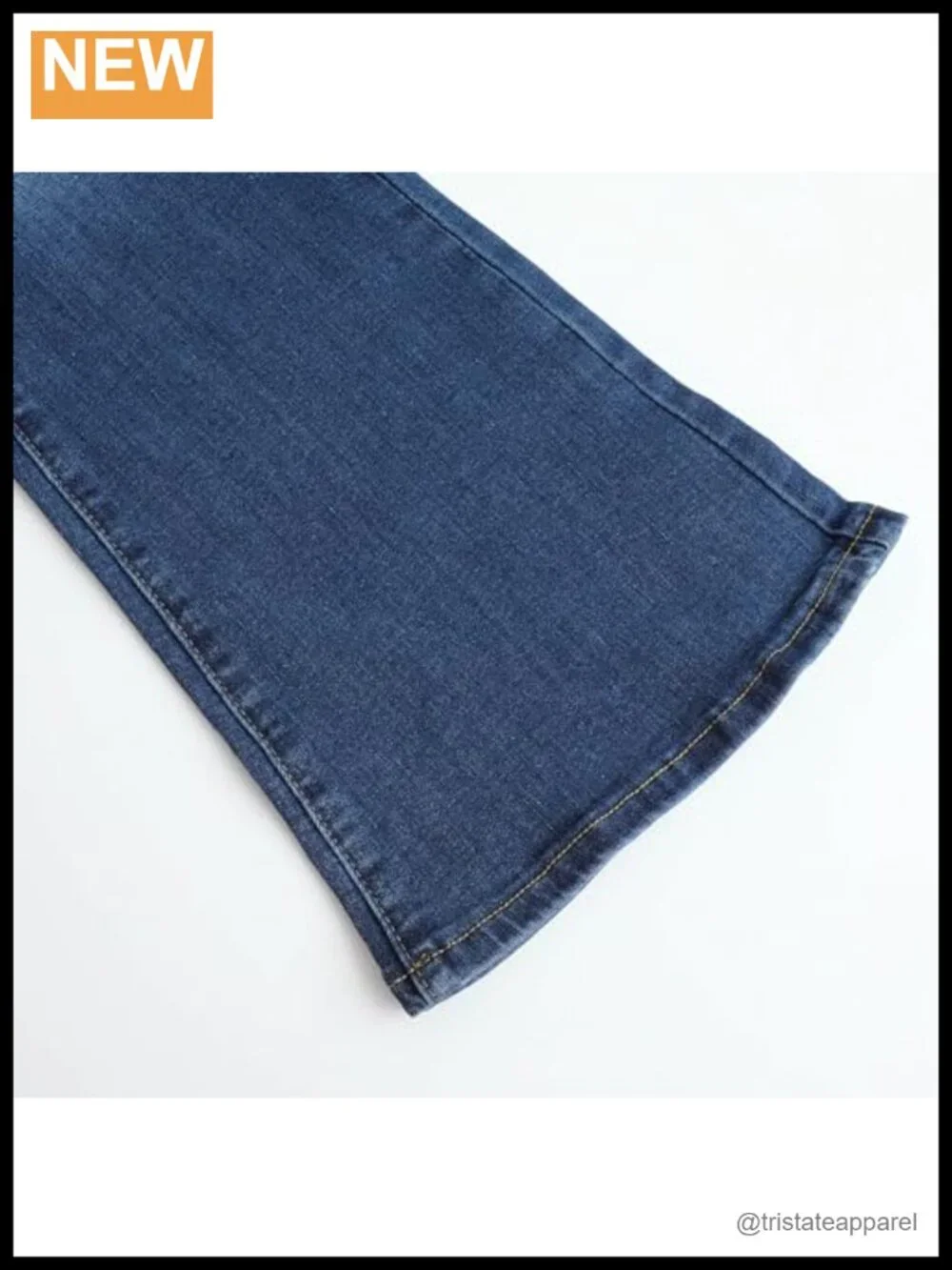 Stretchy Mid Rise Flare Jeans Distressed Denim Bell Bottom